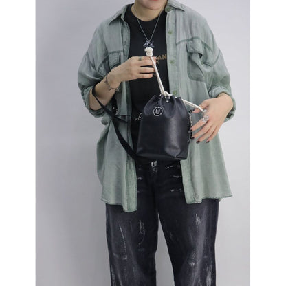COMUSUBI (コムスビ) ／ COMUSUBI BAG "Leather" -BLACK-