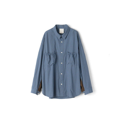 refomed WRIST PATCH WIDE SHIRT "CHECK"