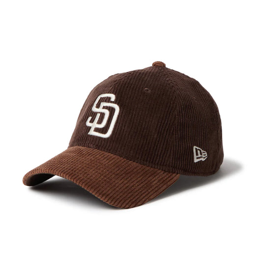 NEW ERA 9TWENTY Corduroy コーデュロイ サンディエゴ・パドレス ダークブラウン ブラウンバイザー