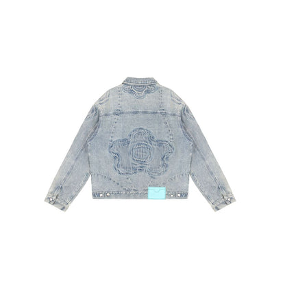 VANDY THE PINK RIDER DENIM JACKET（LIGHT WASH BLUE）