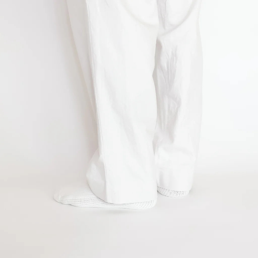 YAECA Chino Cloth Trousers Two Tuck Straight