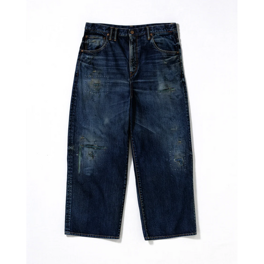 ANACHRONORM REMAKED WIDE 5P DENIM PANTS DARK INDIGO