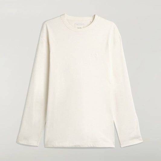 Y-3 Y-3 LOGO LONG SLEEVE TEE（CHALK WHITE）