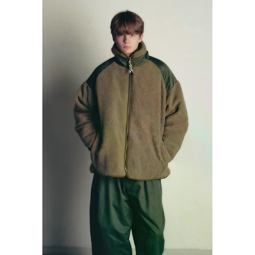 is-ness REVERSIBLE FLEECE DOWN JACKET is-ness×TAION