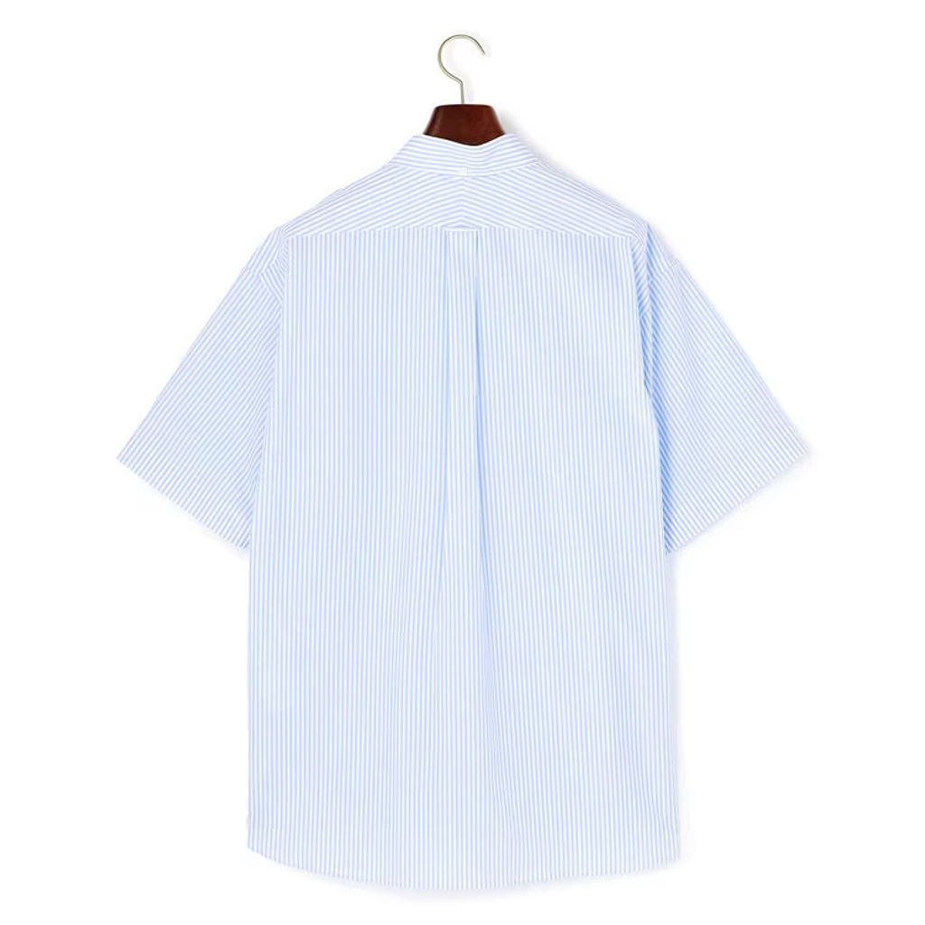 J.PRESS 【AaronChang】【UNISEX】コットンタイプライター ストライプ シャツ / B.D. / Baggy-Fit