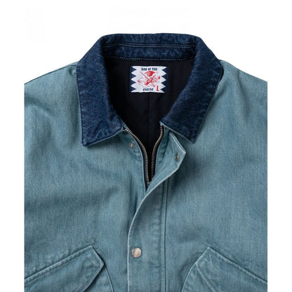 SON OF THE CHEESE  WASHED DENIM WORK JACKET