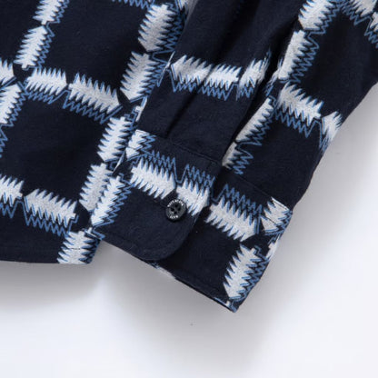 RATS NATIVE PRINT FLANNEL SHIRT