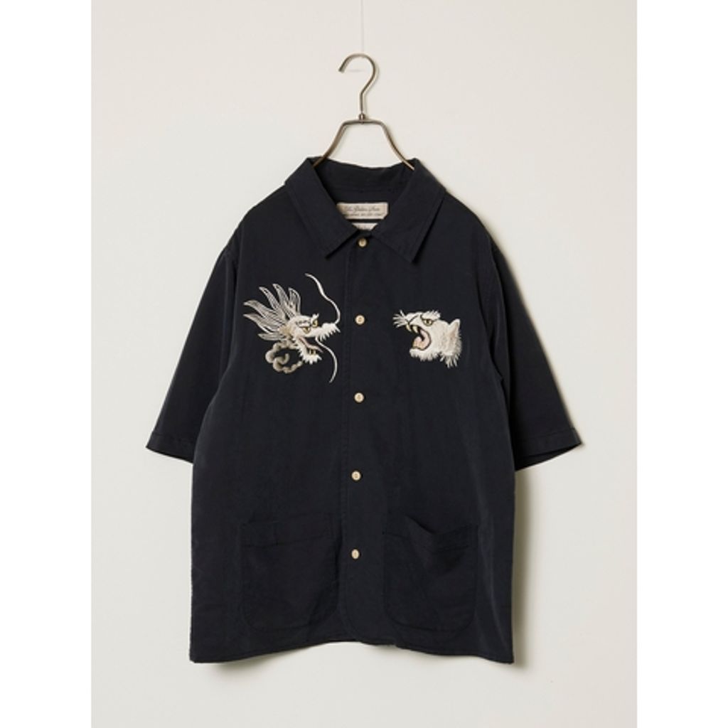 【予約商品】REMI RELIEF RN30389010 レーヨンフィブリルツイルS/Sシャツ(刺繍) 26ss