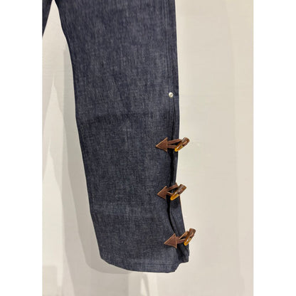 FAF NEWCOMMUNE Wide Leg Denim Pants Rigid