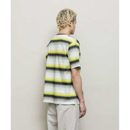 BAL GRADIENT STRIPE CREW NECK TEE