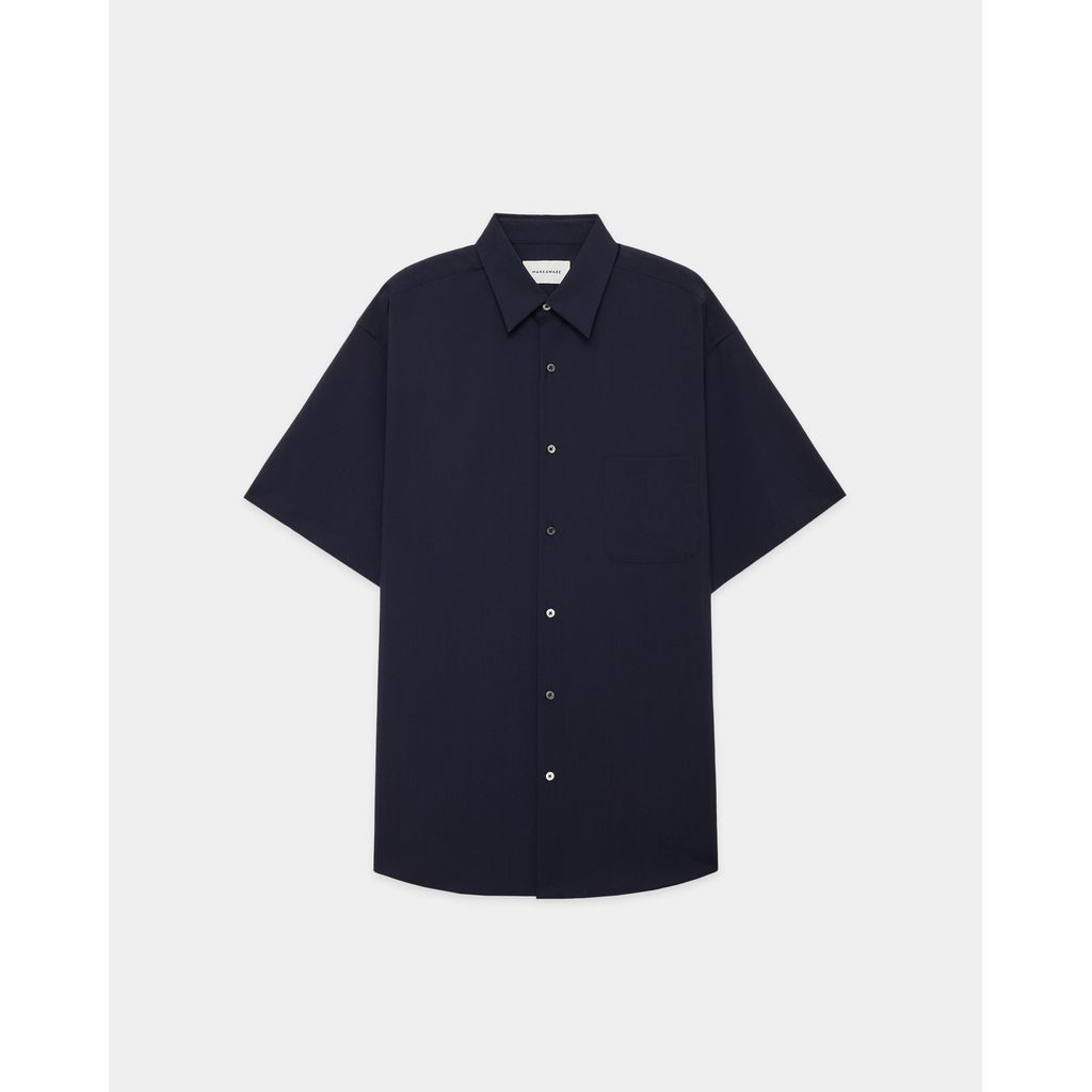 MARKAWARE  ORGANIC WOOL 2/80 TROPICAL COMFORT FIT S/S SHIRT