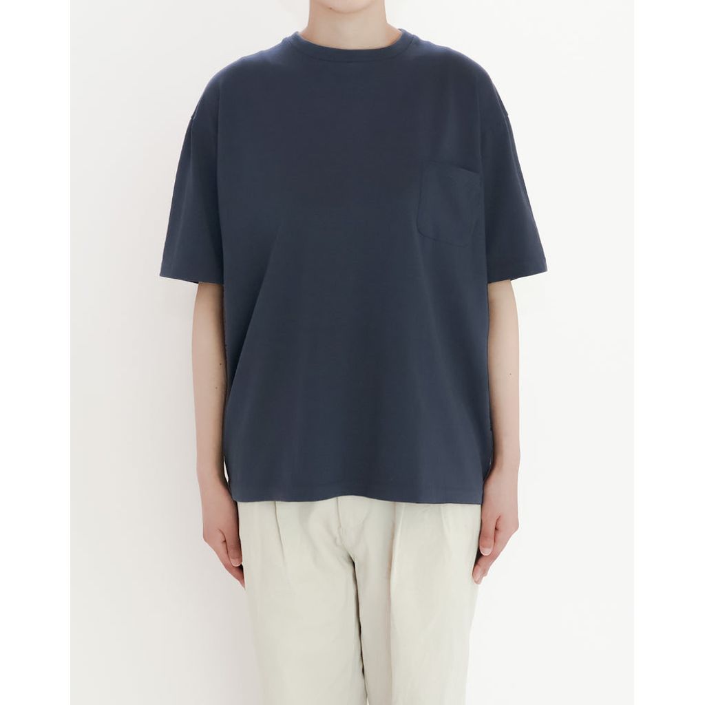 YAECA STOCK  Short Sleeve Tubular T-shirts With Pocket
