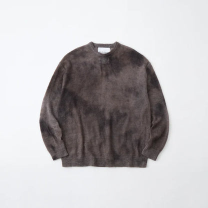 White Mountaineering GARMENT DYE MOHAIR KNIT PULLOVER