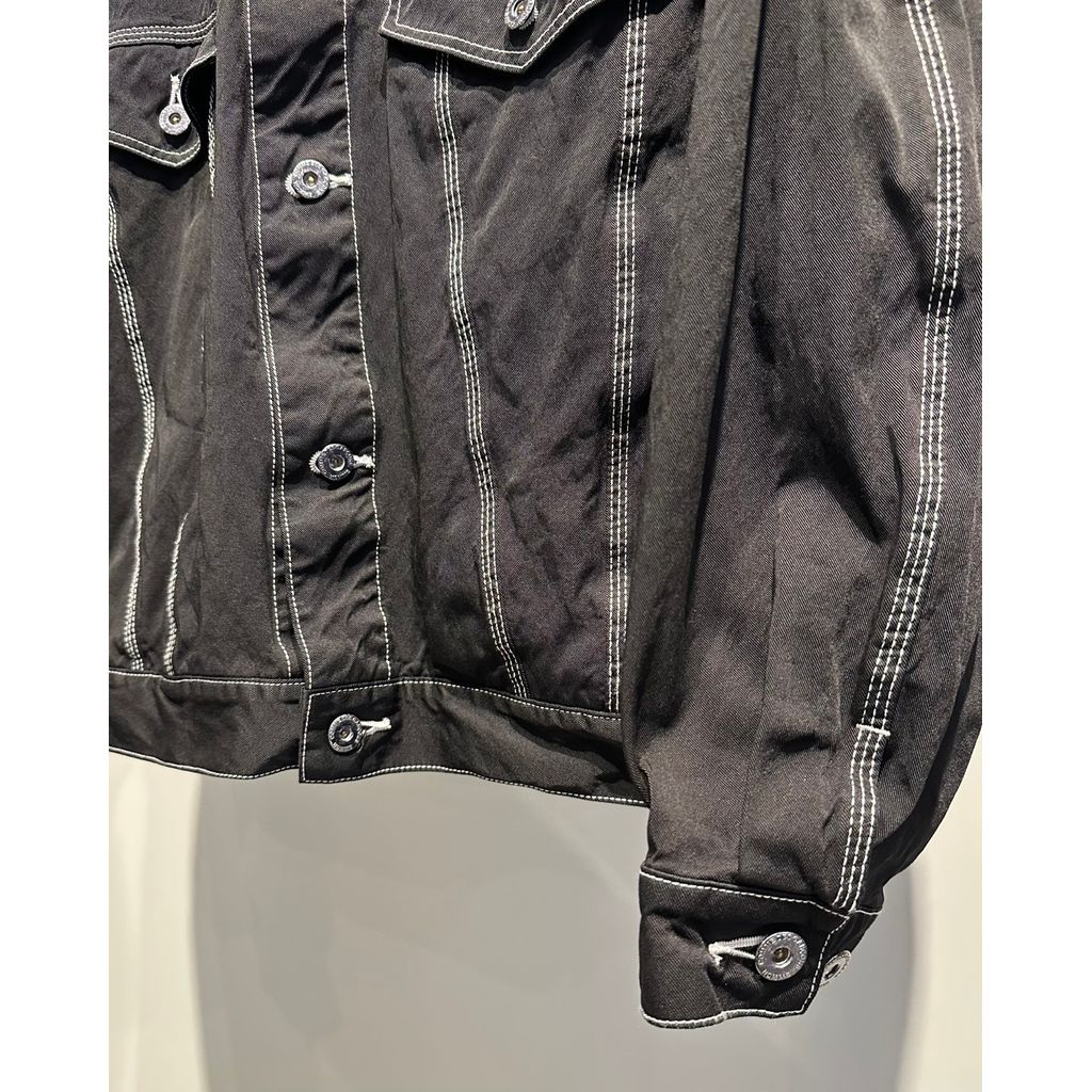 COMME des GARCONS HOMME NYLON GARMENT DYE JACKET（BLACK）