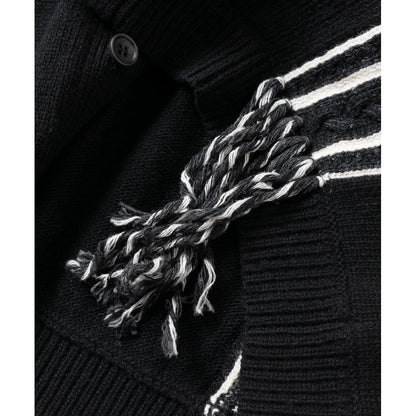 SON OF THE CHEESE  FRINGE KNIT CARDIGAN