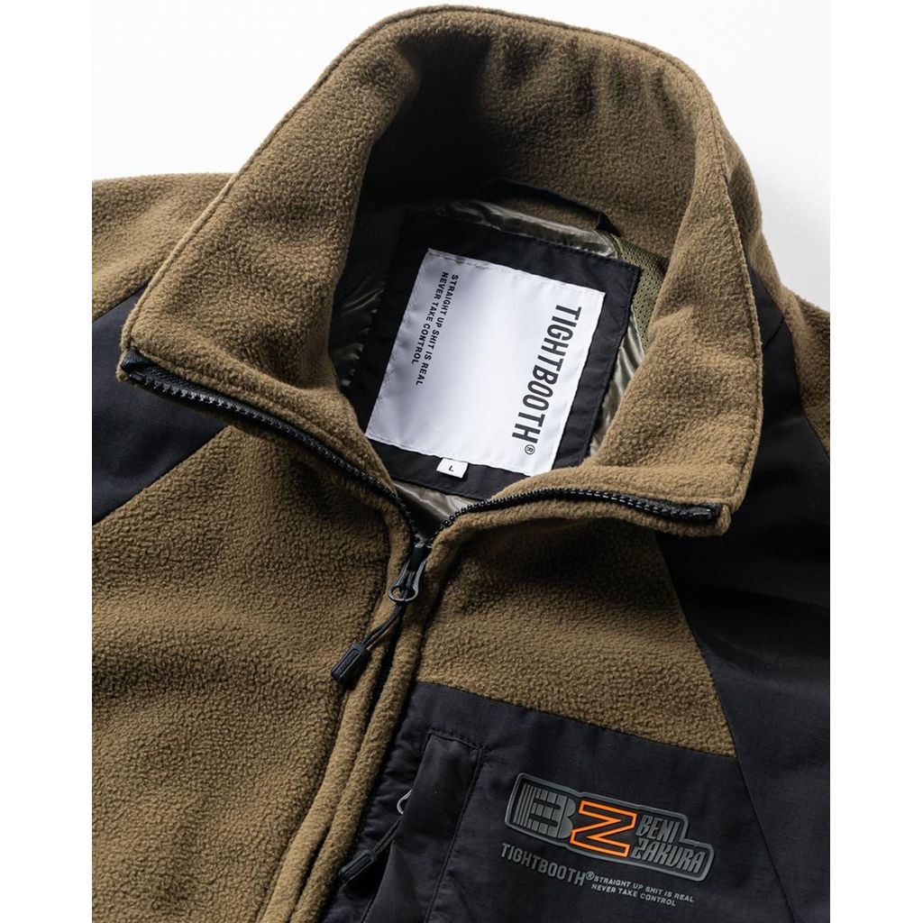 TIGHTBOOTH x 紅桜 NYLON PANEL FLEECE JKT FW25-RC04