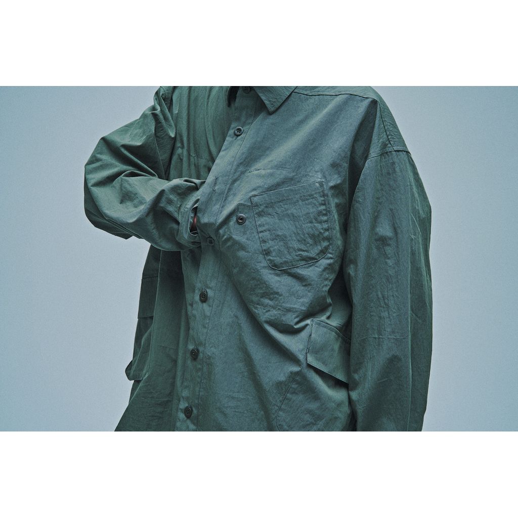 Poliquant THE IN-OUTSIDE POCKETS OVERSIZED CPO SHIRT JACKET
