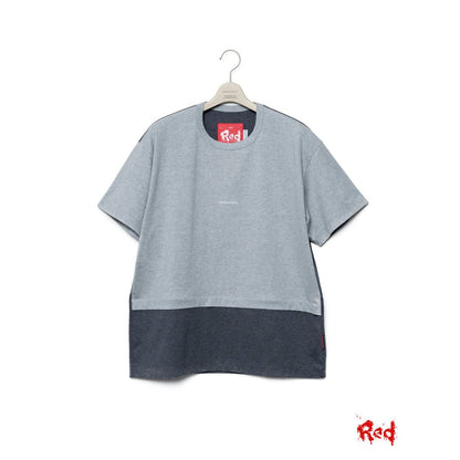 FUMITO GANRYU Red Label  Mantle Tee B - Heather Gr X Dark Heather Gr