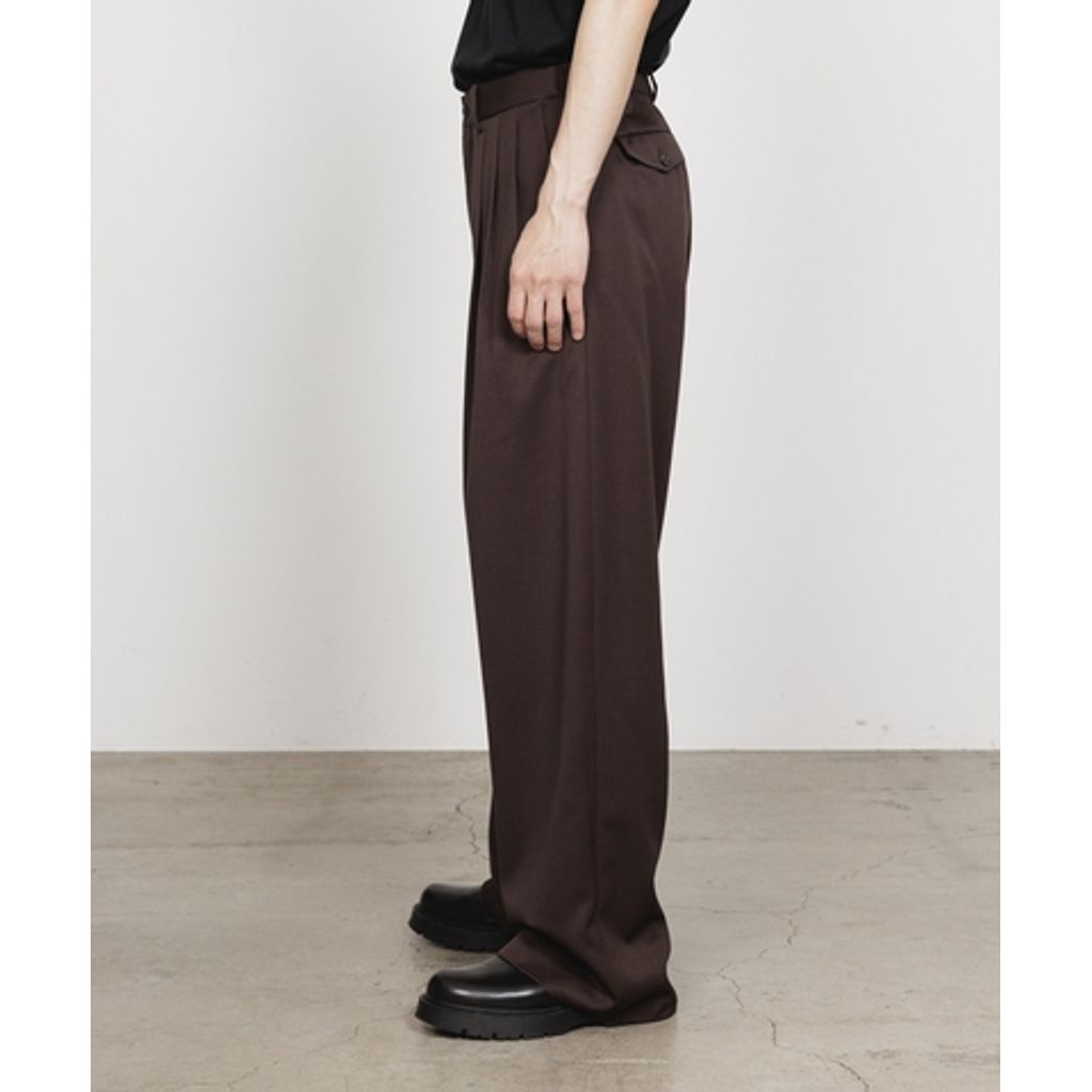 【予約販売】MARKAWARE  TRIPLE PLEATED WIDE TROUSERS