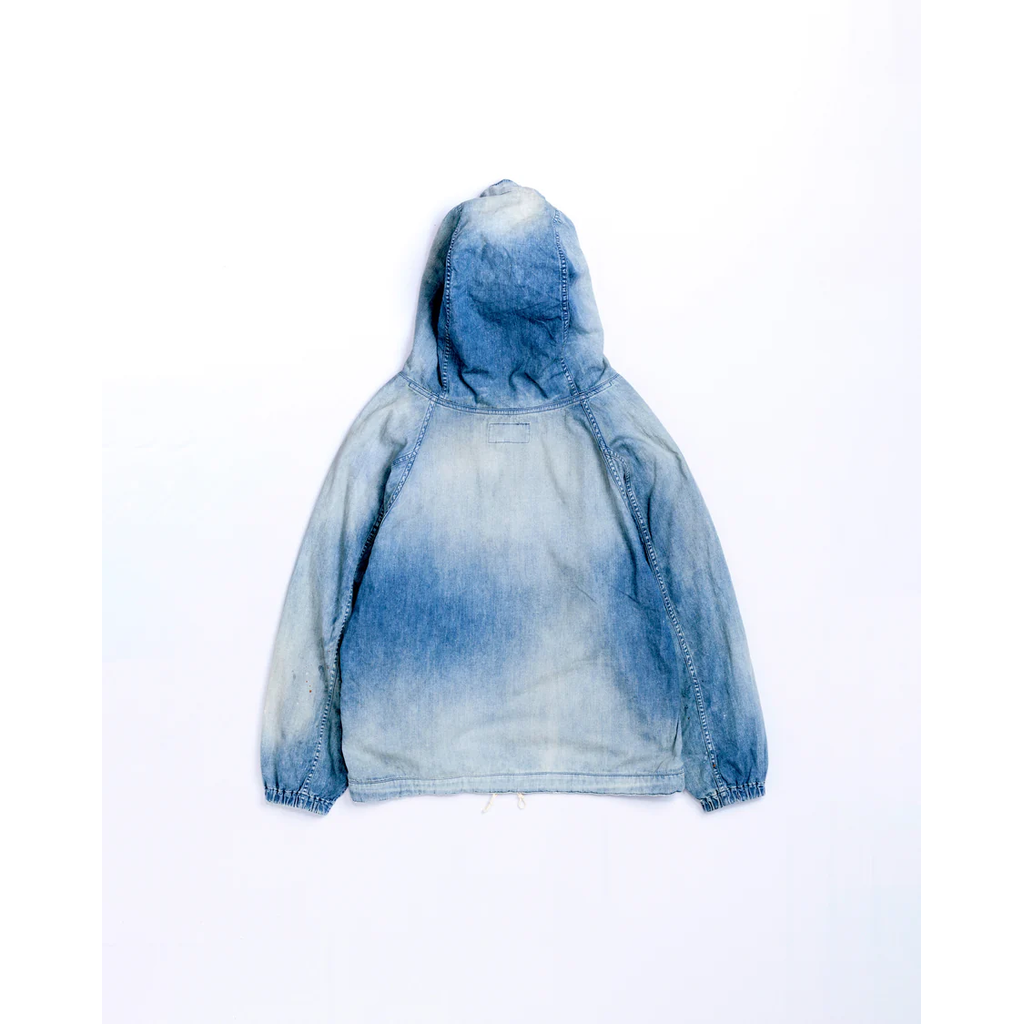 ANACHRONORM  AGING UTILITY DENIM ANORAK PULLOVER INDIGO