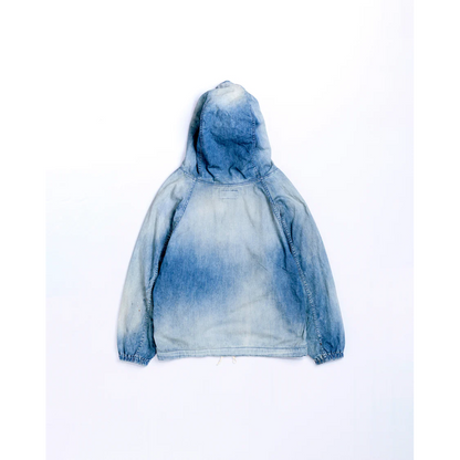 ANACHRONORM  AGING UTILITY DENIM ANORAK PULLOVER INDIGO