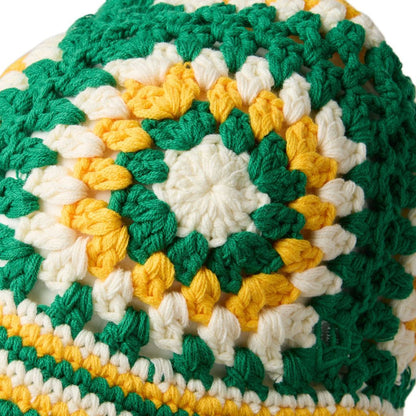 NEW ERA クロシェ ニットバケット グリーン/イエロー/ホワイト 14667697