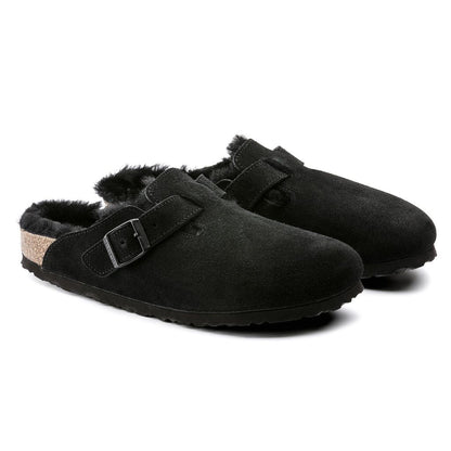 【予約商品】BIRKENSTOCK Boston Shearling ボストン シアリング スエードレザー(Black) 0259883