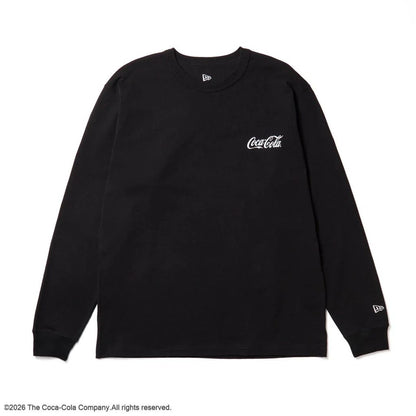 NEW ERA  長袖 ウォッシュド コットン Tシャツ Coca-Cola コカ･コーラ ブラック