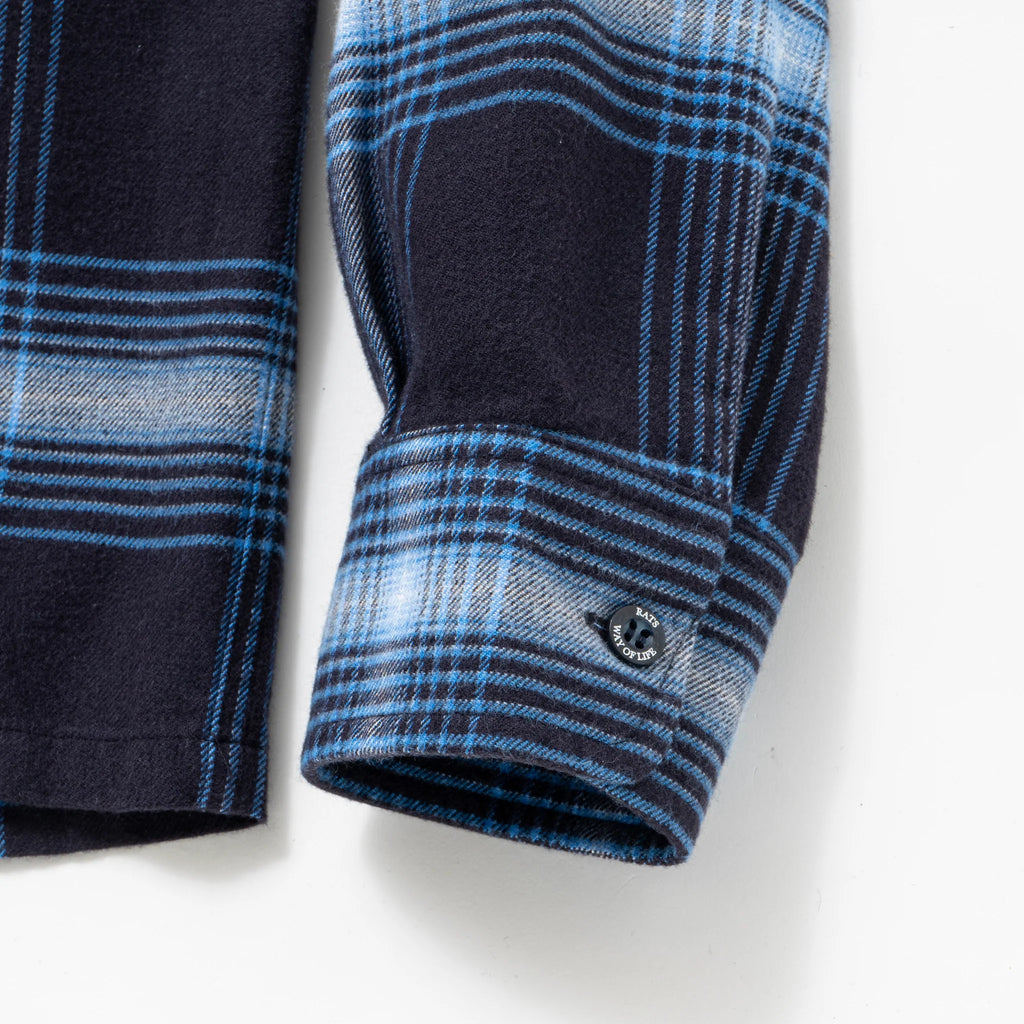 RATS COTTON RAYON CHECK SHIRT