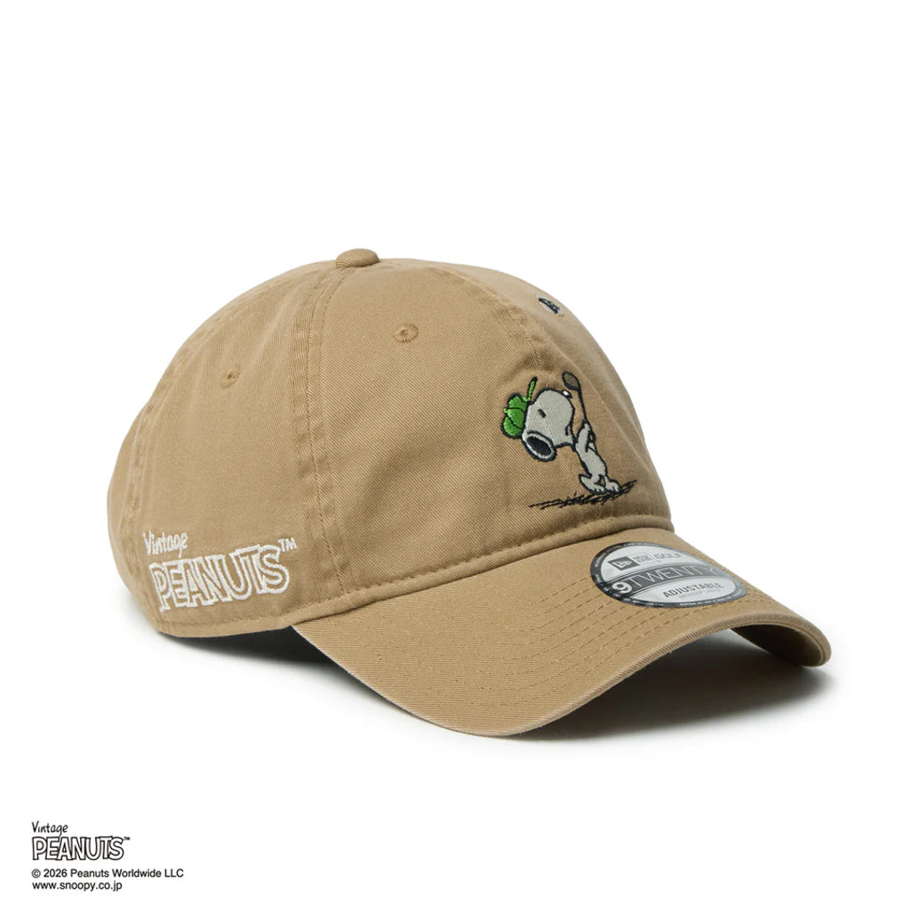 NEW ERA 9TWENTY Vintage PEANUTS ピーナッツ GOLF スイング カーキ