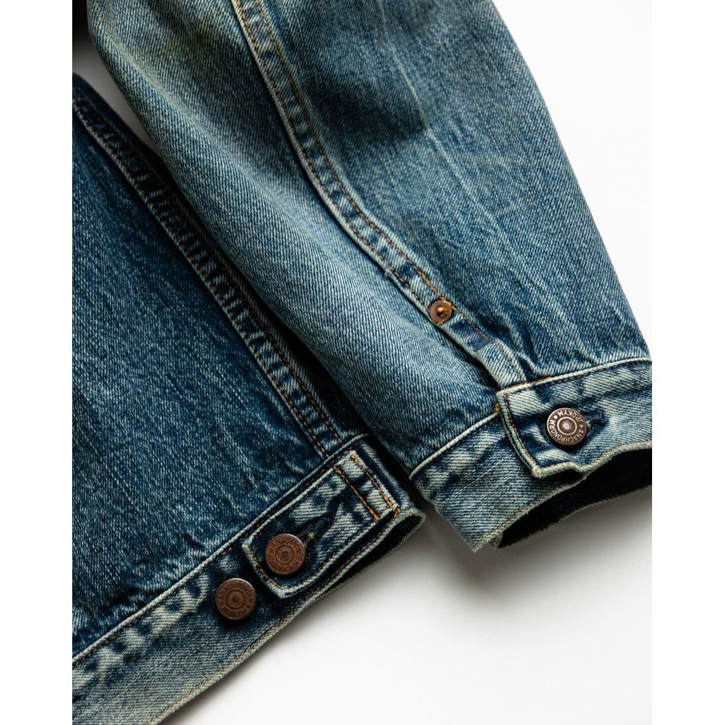 ANACHRONORM FRONT TUCK DENIM JACKET – MAROON WEBSTORE