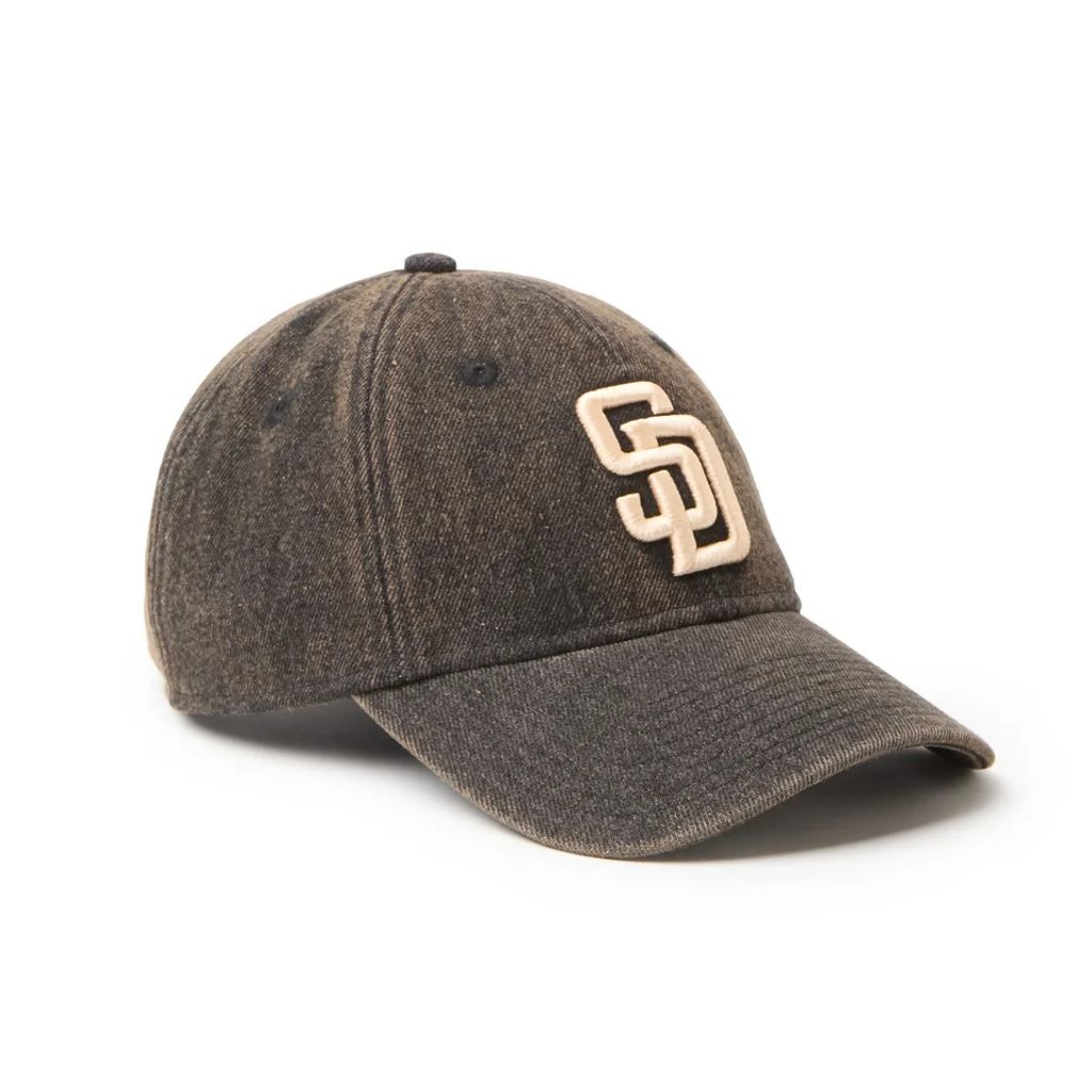 NEW ERA 9TWENTY Over Dye Denim サンディエゴ・パドレス ブラウン