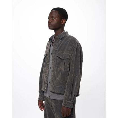 marka Velvet-Flocked Organic Cotton Denim / Canadian Military Work Jacket