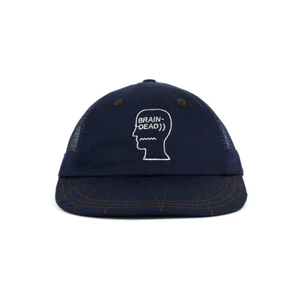 BRAIN DEAD  Logohead Long Brim Mesh Panel Hat