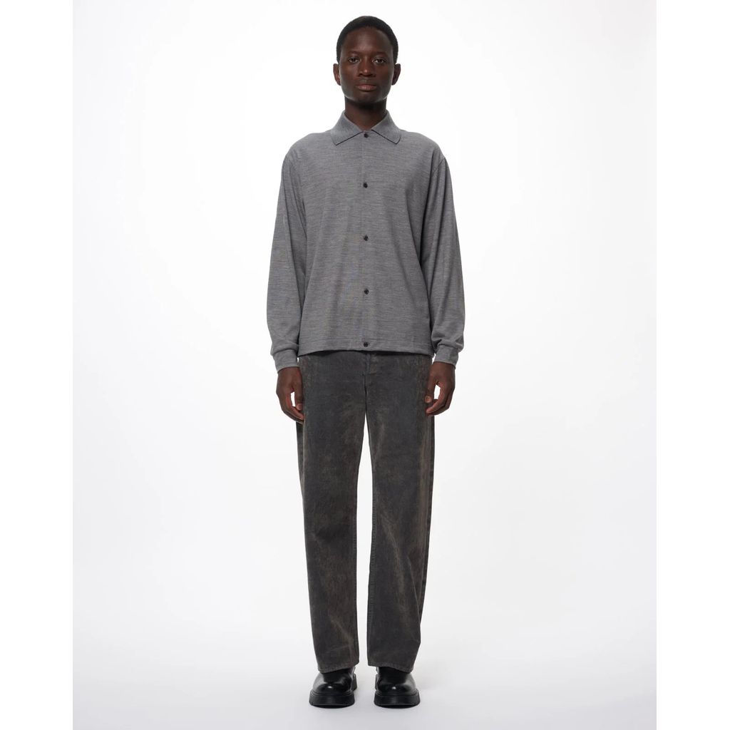 marka  Super 100s Washable Wool Jersey / Shirt Cardigan