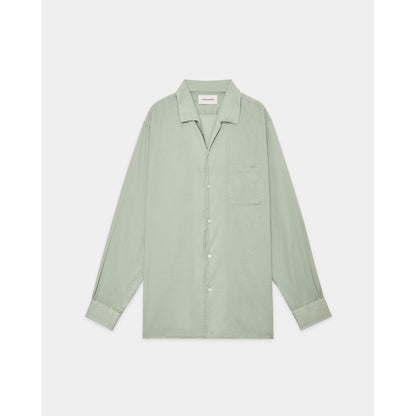 MARKAWARE  ORGANIC COTTON LOAN ITALIAN OPEN COLLAR SHIRT