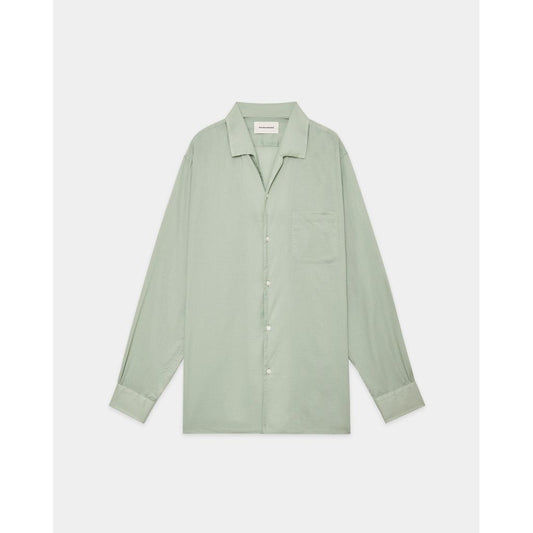 MARKAWARE  ORGANIC COTTON LOAN ITALIAN OPEN COLLAR SHIRT