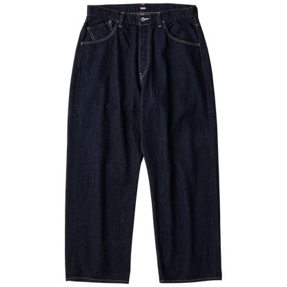PORTER CLASSIC STEINBECK DENIM PANTS -DARK NAVY-