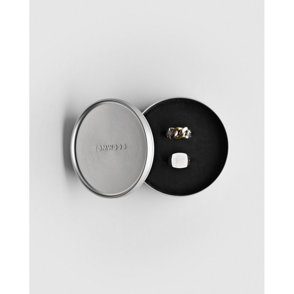 TOM WOOD Kay Ring Black Larvikite