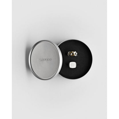 TOM WOOD Kay Ring Black Larvikite