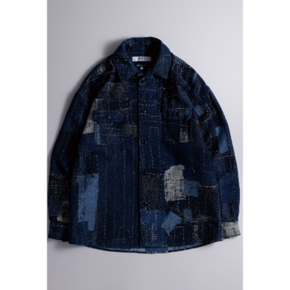 FDMTL FA26SH41JR BORO JACQUARD SHIRT JACKET RINSE