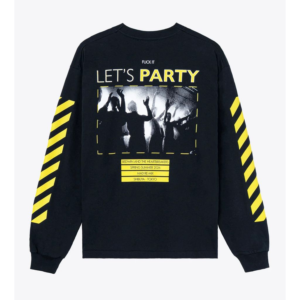 BEDWIN & THE HEARTBREAKERS L/S PRINTED TEE "Lets Party"