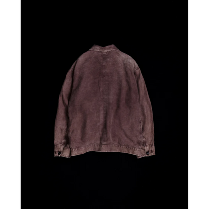 ANACHRONORM  FADED SULFUR DYED LINEN UTILITY JACKET