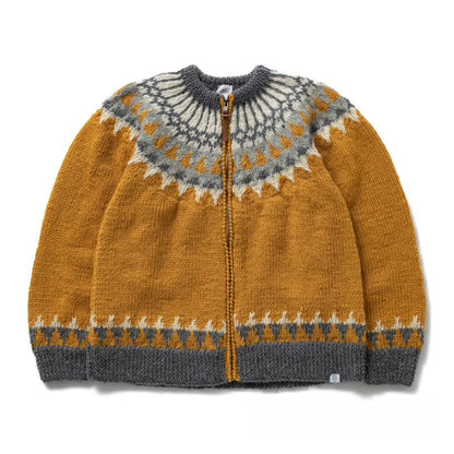 BEDWIN & THE HEARTBREAKERS L/S ZIP UP NORDIC CARDIGAN "JACO"
