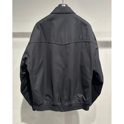 COMME des GARCONS HOMME COTTON YARN-DYED BLOUSON（BLACK）
