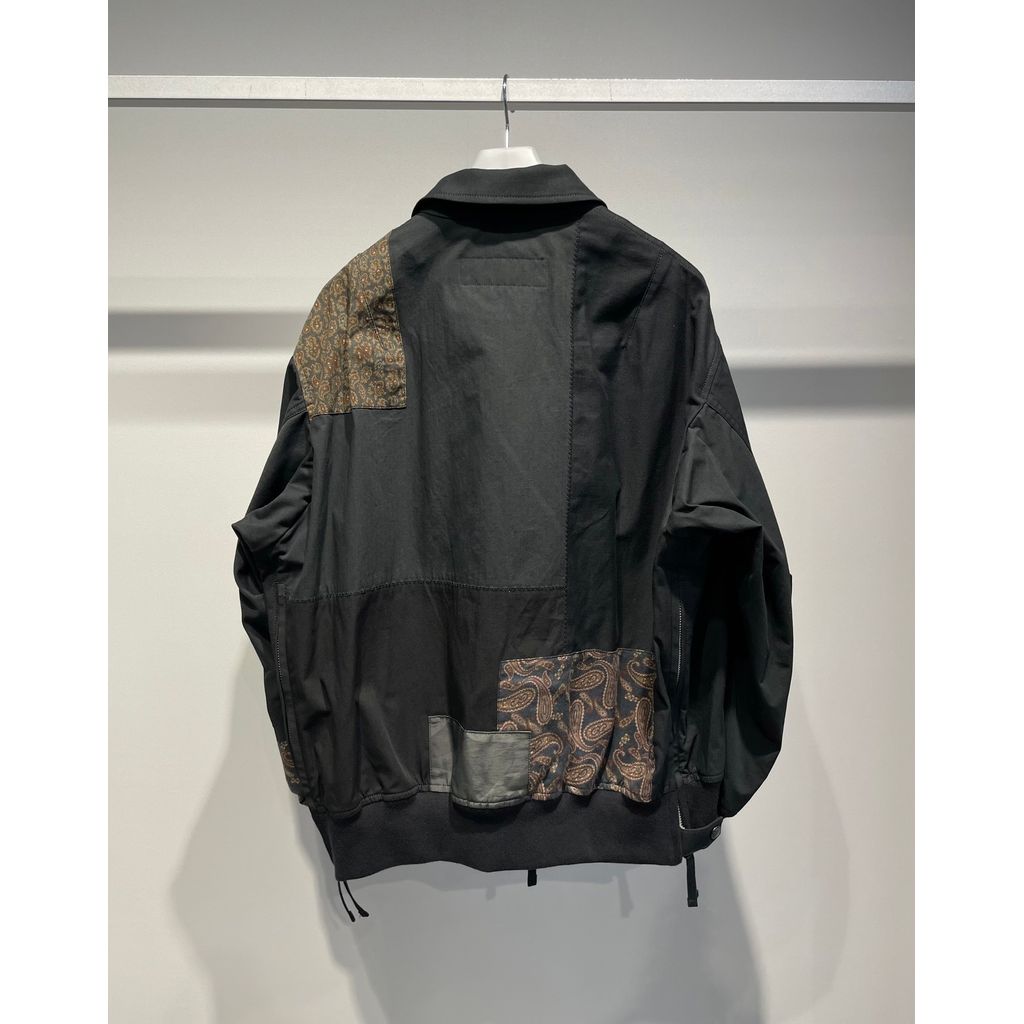 COMME des GARCONS HOMME 多素材パッチワーク ミリタリージャケット