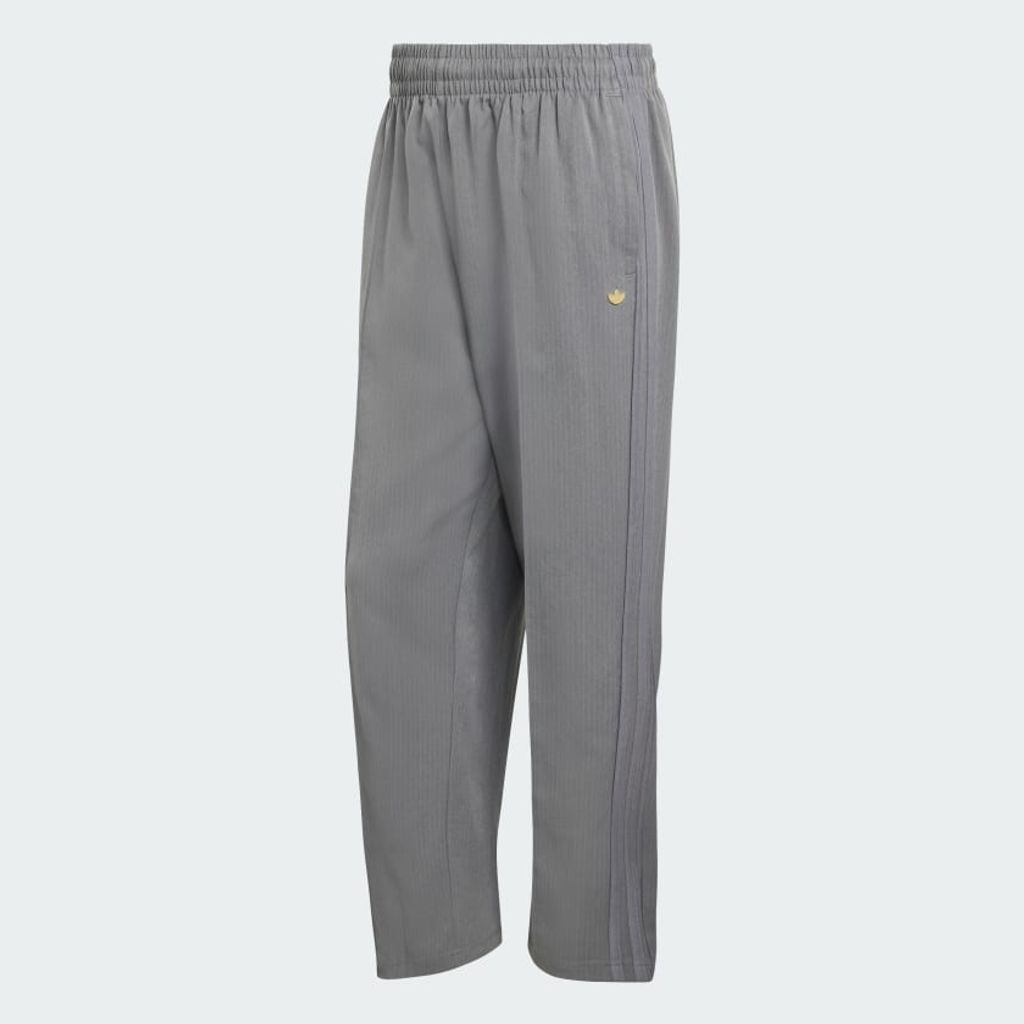 adidas Originals ファイヤーバード ルーズ ピンストライプ トラックパンツ（Grey Four）