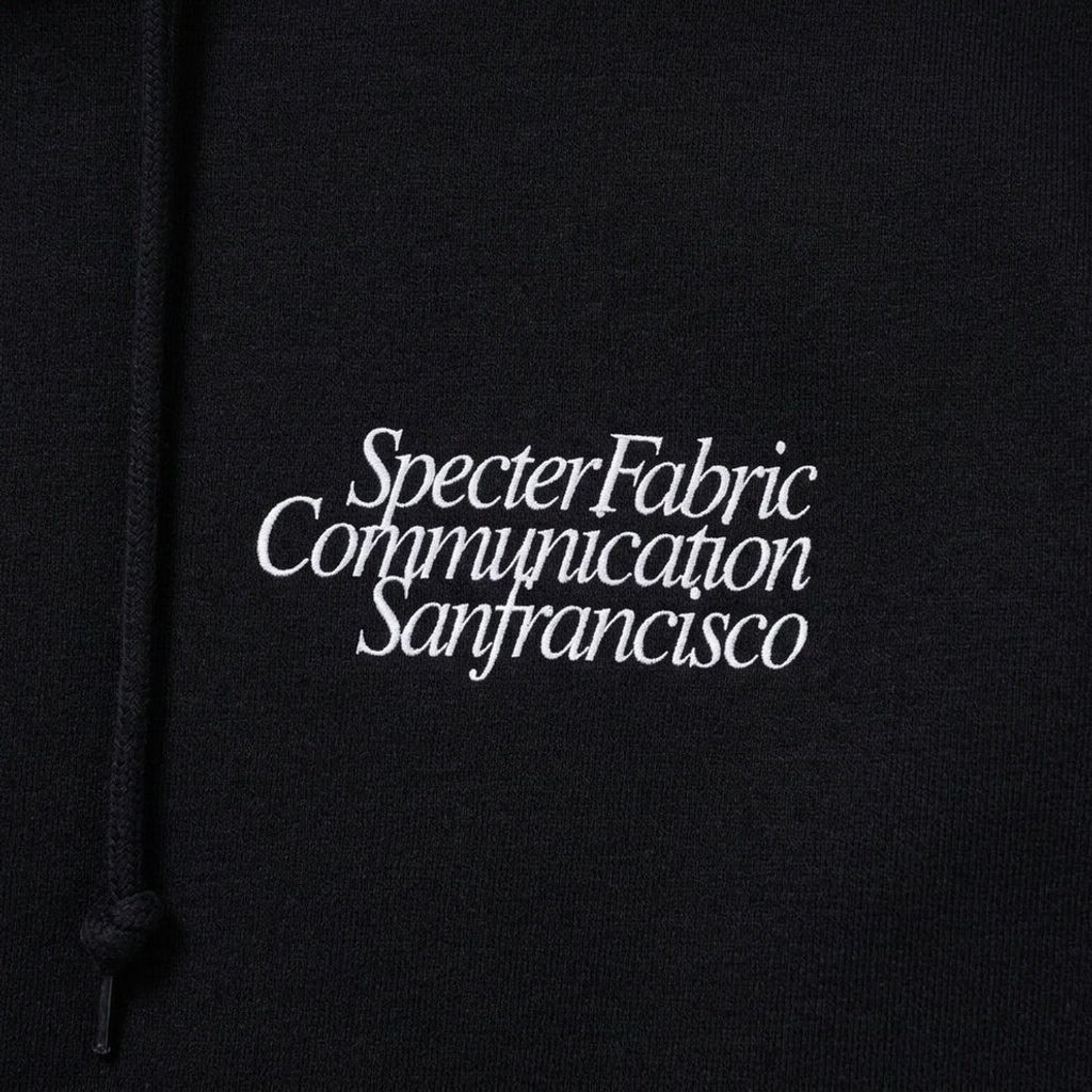 SPECTER FABRIC COMMUNICATION Sanfrancisco HOODIE Black