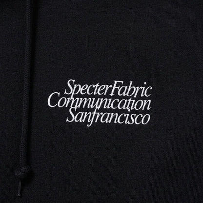 SPECTER FABRIC COMMUNICATION Sanfrancisco HOODIE Black