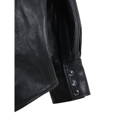 MASSES HORSE LEATHER SHIRT VINTAGE W (BLACK)